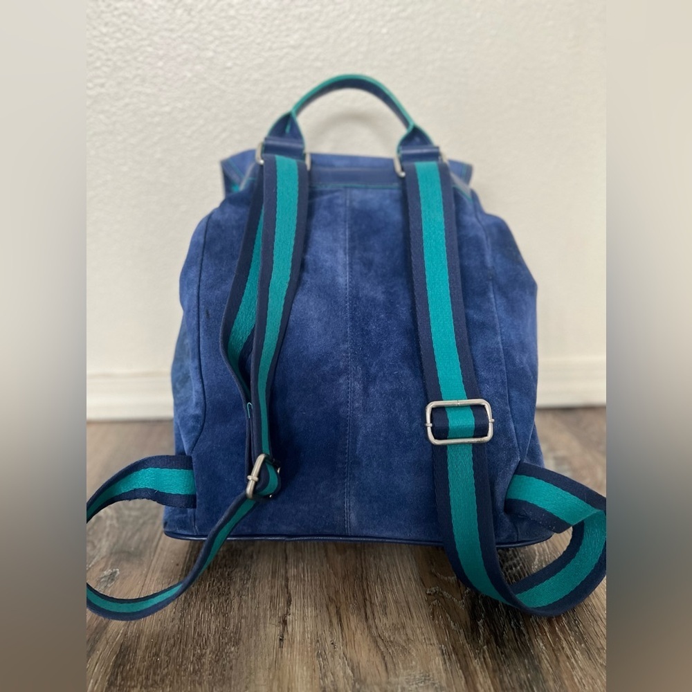 Robert Graham Suede Blue Rucksack - Picture 4 of 13